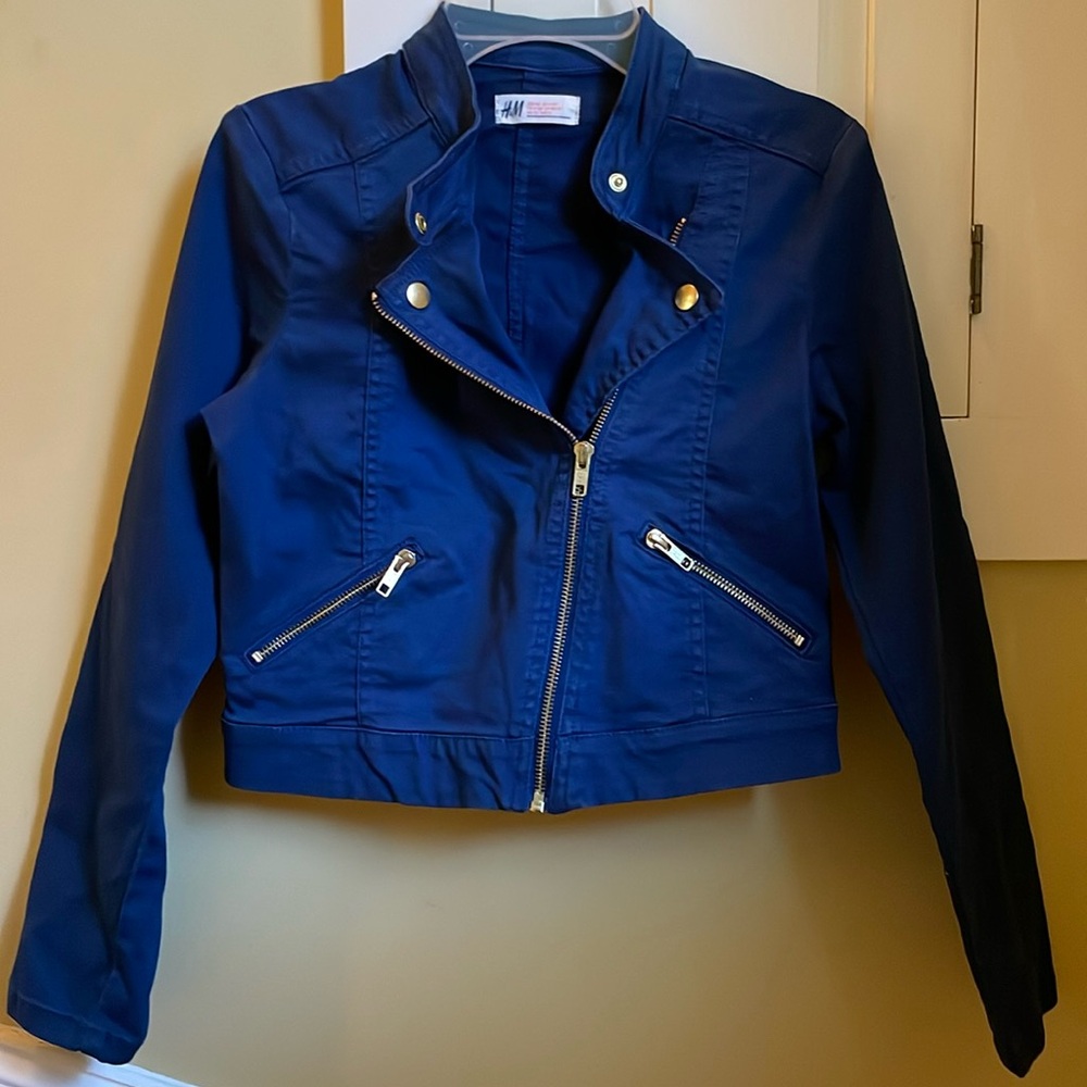 H&M Lightweight Canvas Biker-Style Jacket